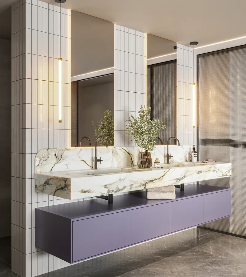 To Wall-Mount or Floor-Mount Your Vanity?