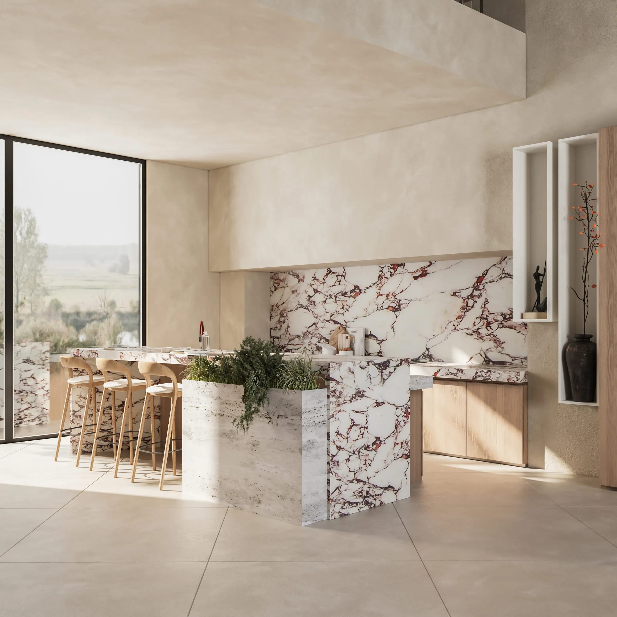 Porcelain Modular Kitchen - Image 1