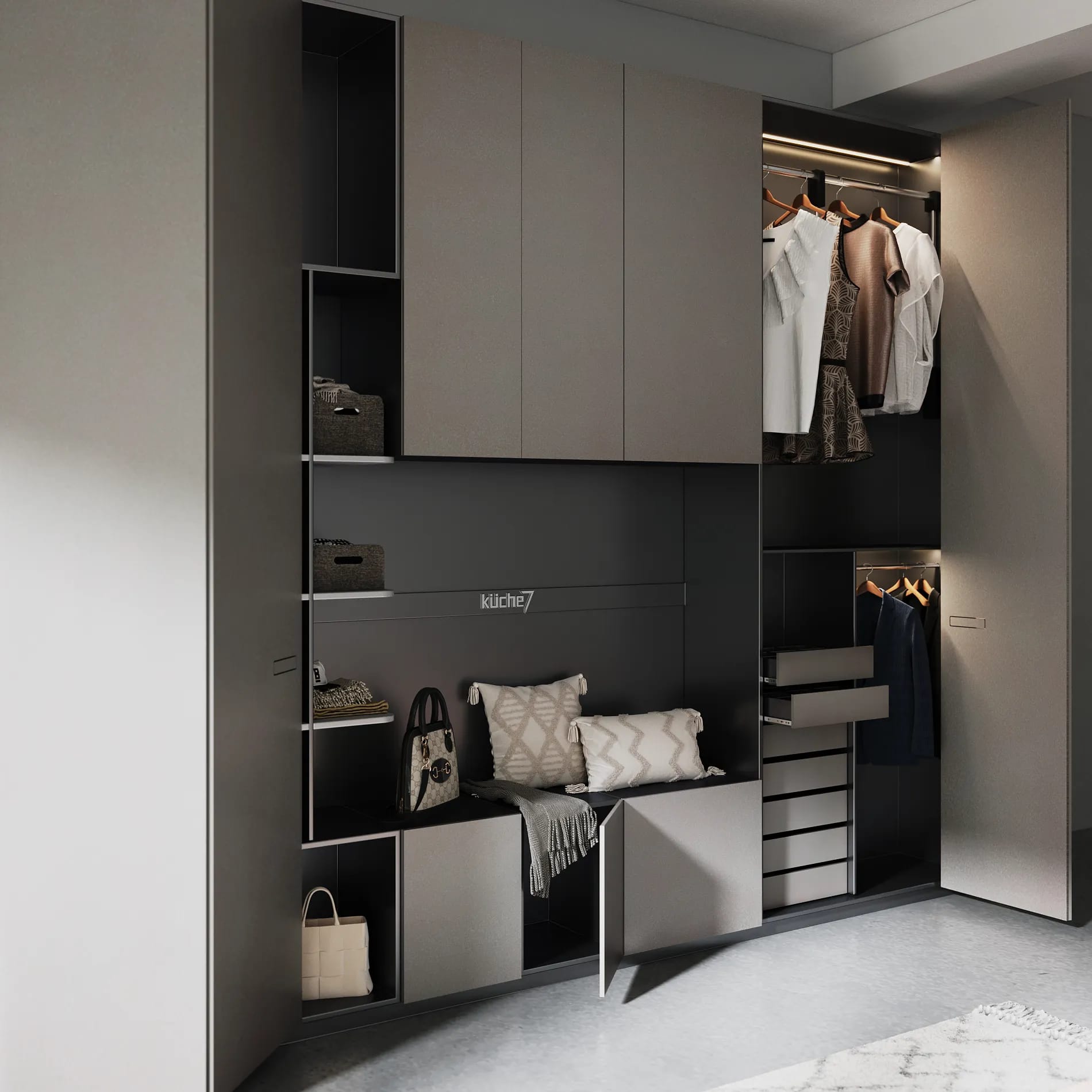 Flint Modular Wardrobe - Image 7