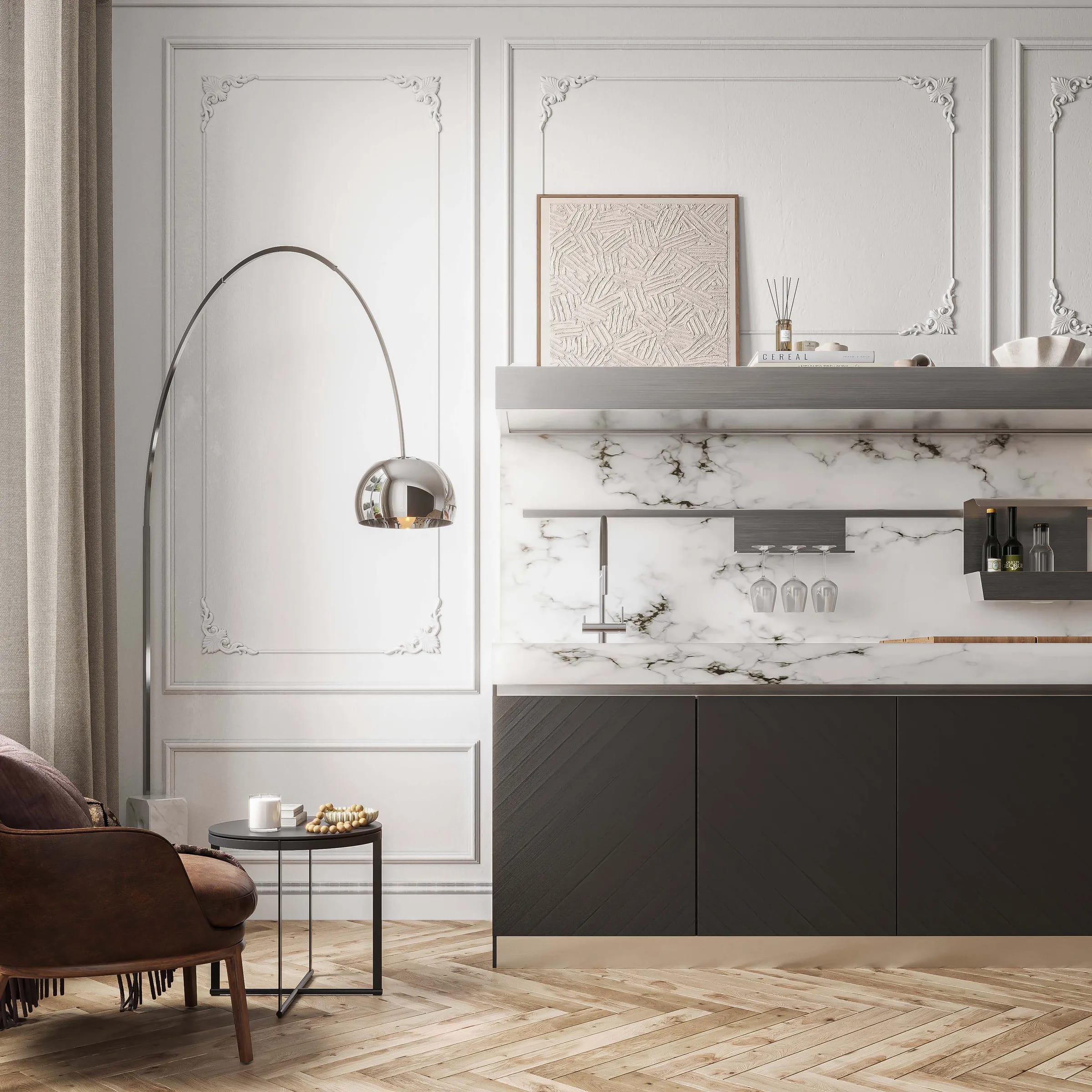 Charcoal Modular Kitchen - Image 2