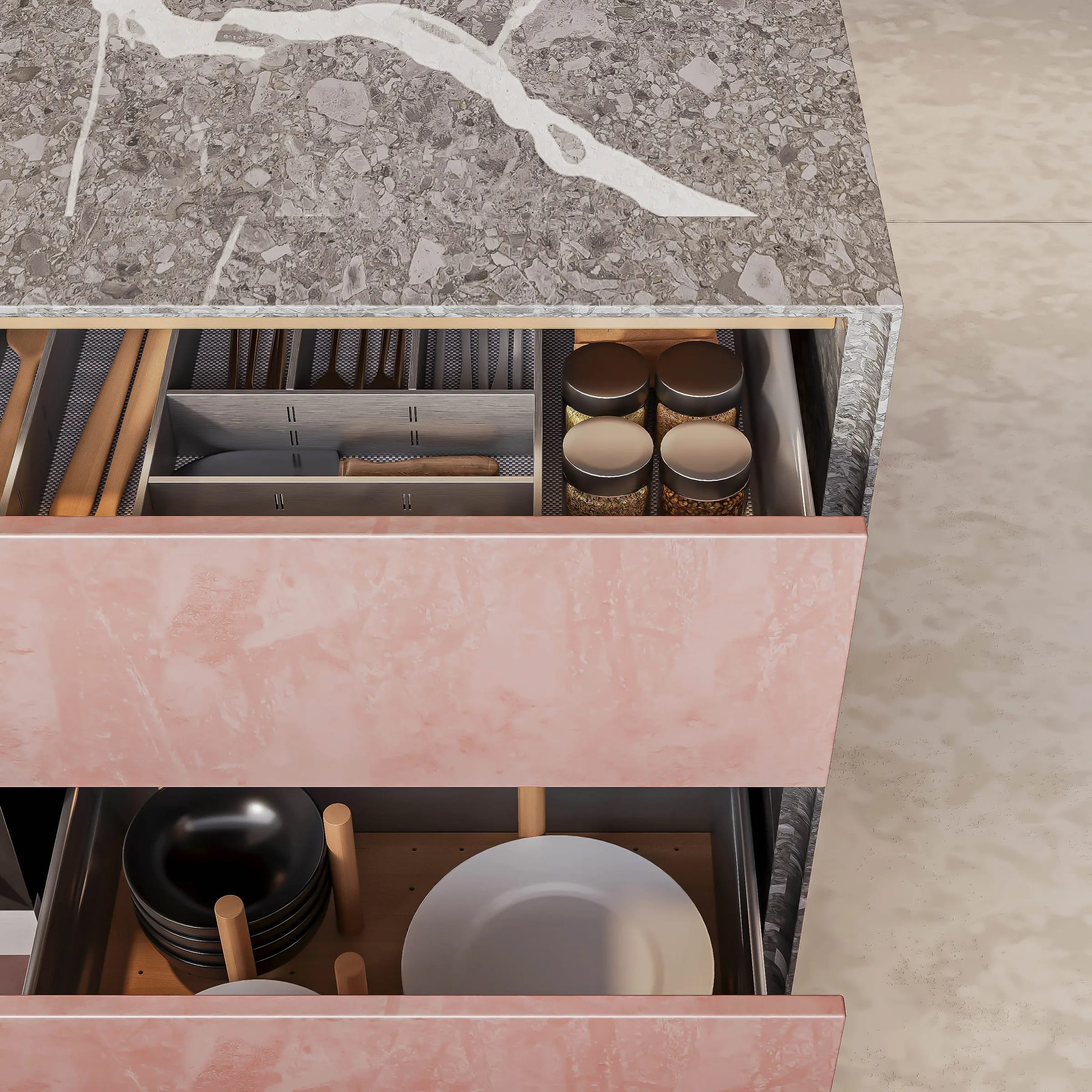 SS Cutlery Organiser - Image 1