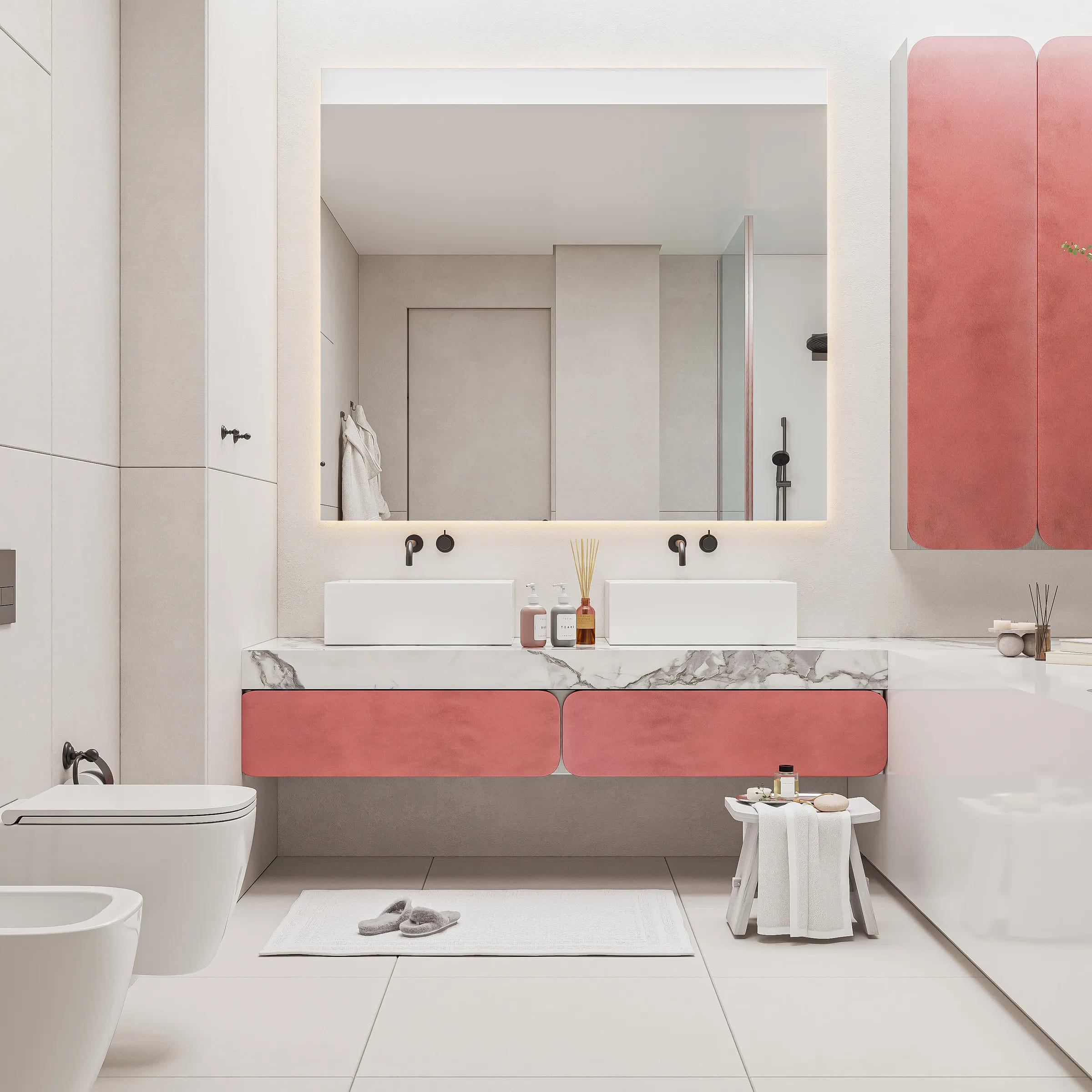 Ribbon Bathroom Vanity - Image 1